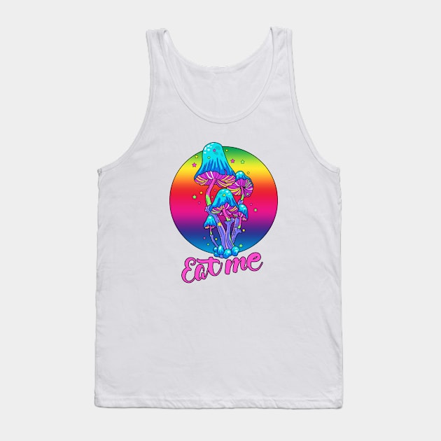 Magic Mushrooms Tank Top by valentinahramov